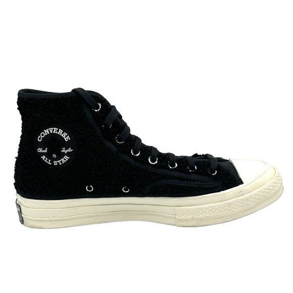 Converse Other - CONVERSE Chuck 70 Sherpa High Top Sneakers in Black & White SZ 8.5